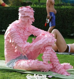 post-it man