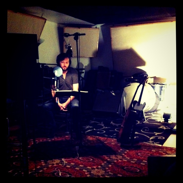 Guillaume Fresneau en studio.